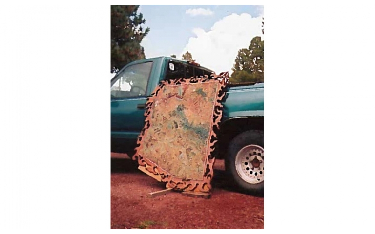 Topographical Map of Arizona with Scenic Sand